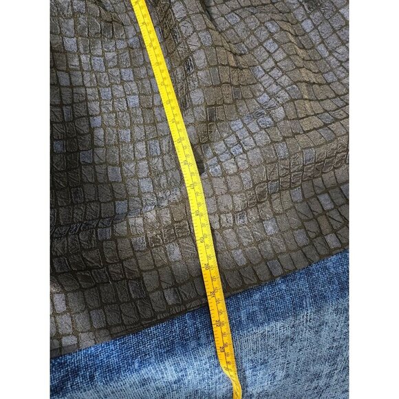 Isaac Mizrahi Live! Scoop Neck Cotton Tee Jacquard Black Blue Dress XL - Picture 5 of 9